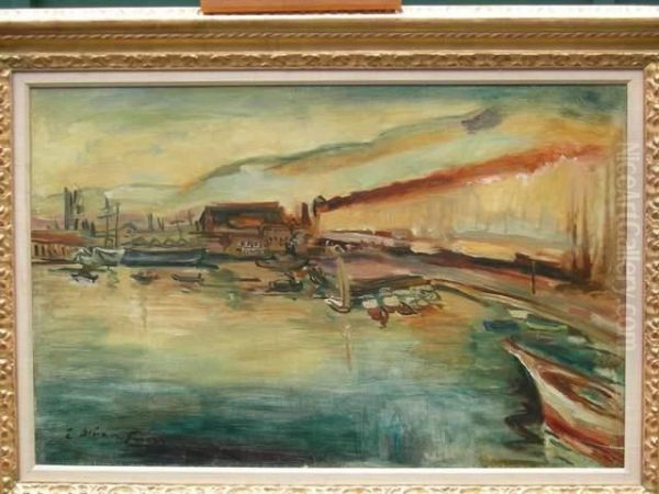 Emile Port De Saint Malo Oil Painting by Emile-Othon Friesz