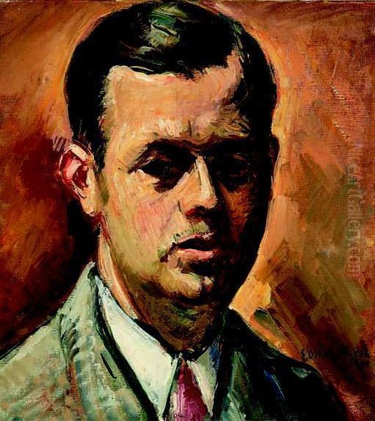 Portrait De Paul Petrides Oil Painting by Emile-Othon Friesz