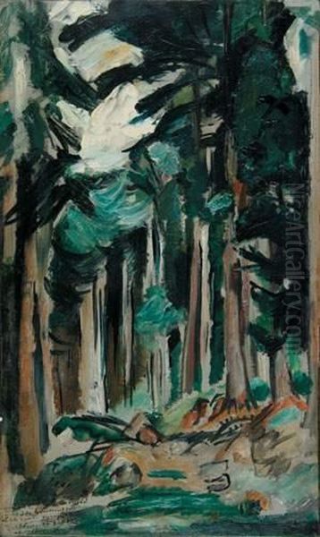 Sous-bois Oil Painting by Emile-Othon Friesz