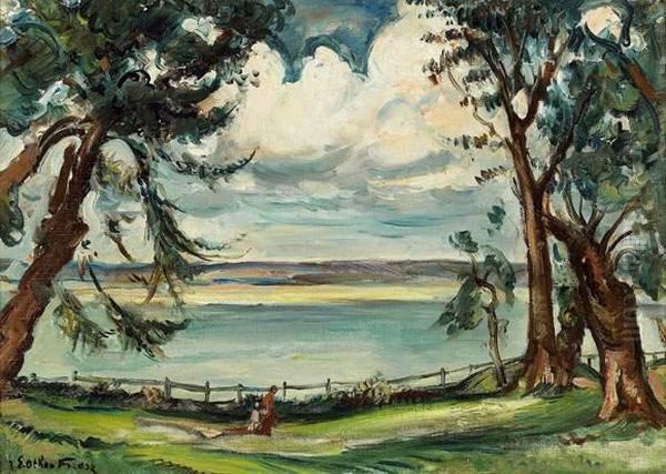 L'estuaire, Honfleur Oil Painting by Emile-Othon Friesz