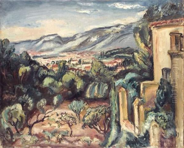 Paysage Du Midi, Circa 1925 Oil Painting by Emile-Othon Friesz