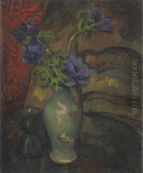 Nature Morte Fleurs (vase De Fleurs) Oil Painting by Emile-Othon Friesz