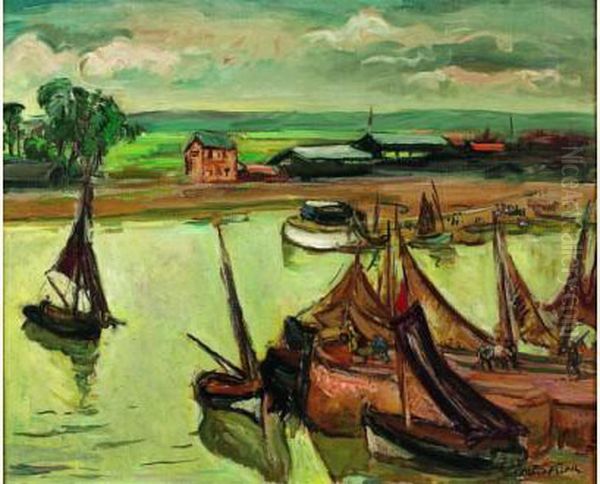 Honfleur Oil Painting by Emile-Othon Friesz