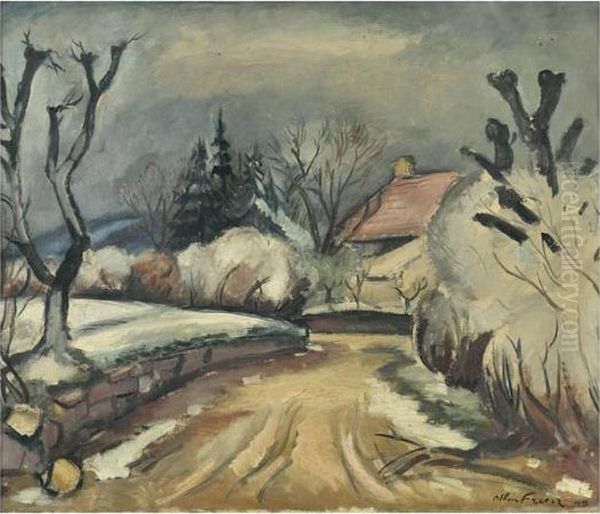 Paysage En Hiver Oil Painting by Emile-Othon Friesz