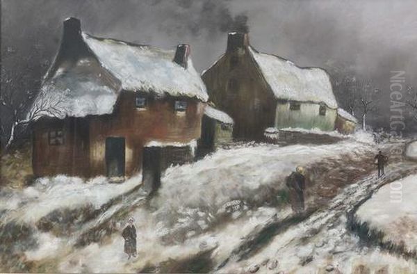 Winter In Der Normandie. Oil Painting by Emile-Othon Friesz