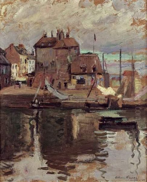 Honfleur, La Lieutenance Oil Painting by Emile-Othon Friesz