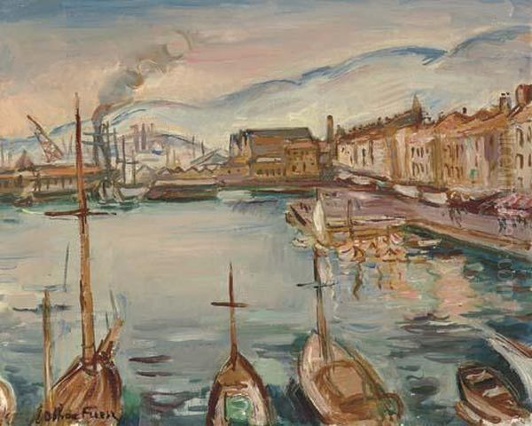 Le Port De Touloune by Emile-Othon Friesz