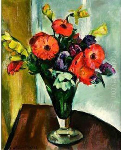 Bouquet De Soucis Oil Painting by Emile-Othon Friesz