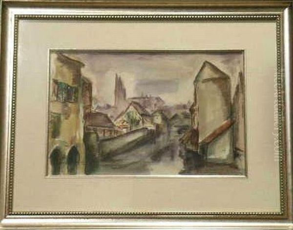 Vue De Chartres, Temps Gris Oil Painting by Emile-Othon Friesz