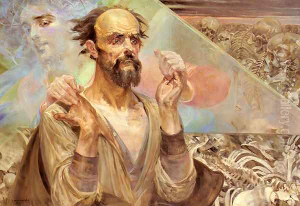 Destiny Oil Painting by Jacek Malczewski