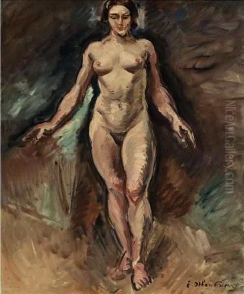 Nu (personnage Symbolique De La Paix) by Emile-Othon Friesz