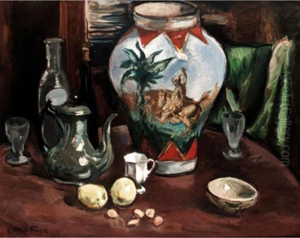 Nature Morte A La Ceramique Oil Painting by Emile-Othon Friesz