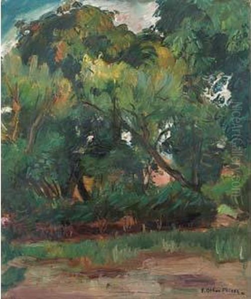 Paysage, Sous-bois Oil Painting by Emile-Othon Friesz