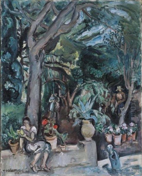 Le Jardinage Oil Painting by Emile-Othon Friesz