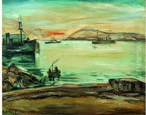 La Rade De Toulon Oil Painting by Emile-Othon Friesz