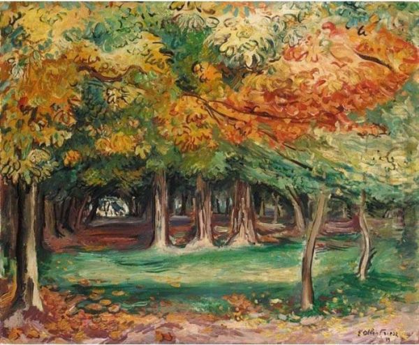 Automne A Honfleur Oil Painting by Emile-Othon Friesz