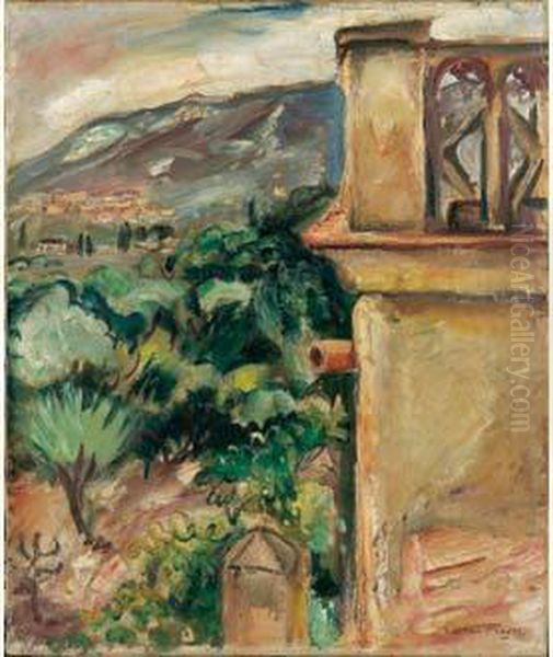 Paysage Derriere La Maison by Emile-Othon Friesz