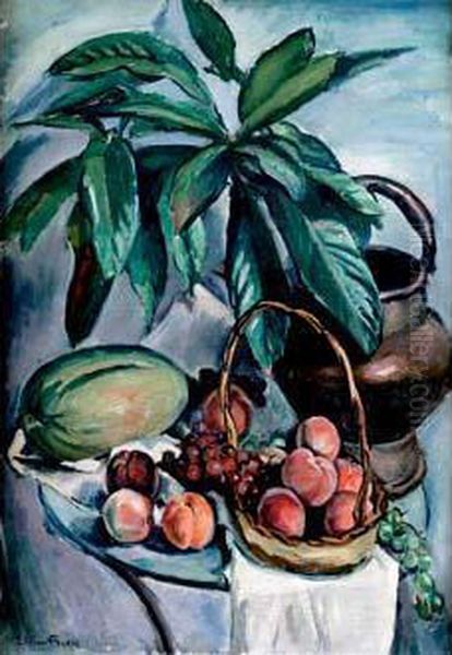 Nature Morte Aux Fruits, Circa 1915 Oil Painting by Emile-Othon Friesz