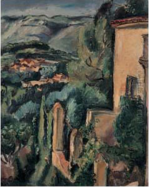 La Bastide Au Soleil Oil Painting by Emile-Othon Friesz