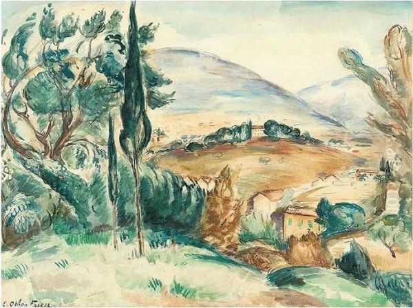 Paysage Oil Painting by Emile-Othon Friesz