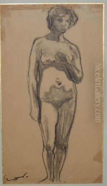 Etude De Femme Nue Oil Painting by Emile-Othon Friesz