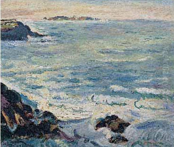 Rochers De Saint-malo Oil Painting by Emile-Othon Friesz