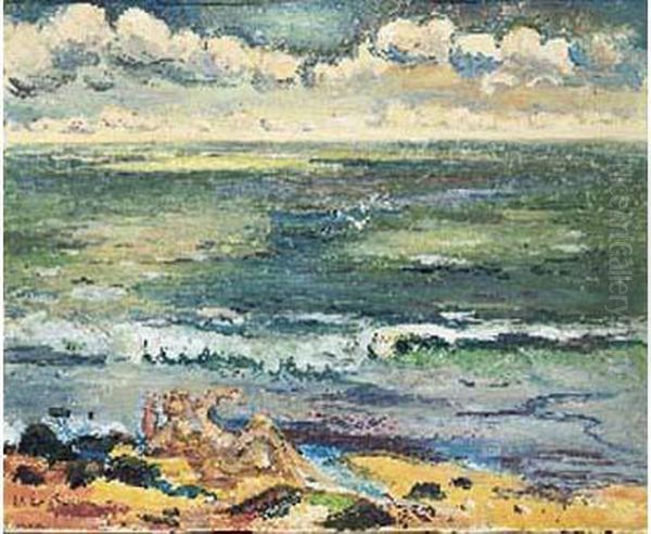 La Mer A Saint-malo Oil Painting by Emile-Othon Friesz