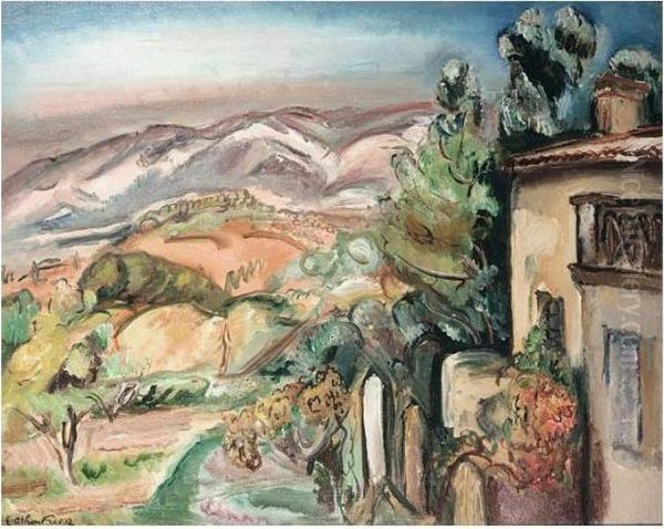 Paysage Provencal Oil Painting by Emile-Othon Friesz