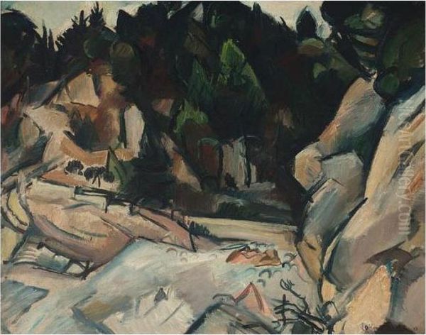 Calanque Oil Painting by Emile-Othon Friesz