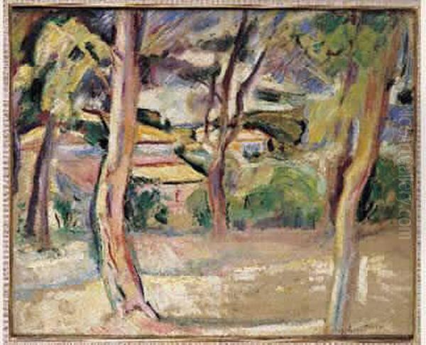 Paysage Oil Painting by Emile-Othon Friesz