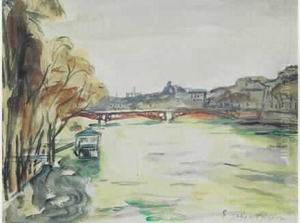 Paris, La Seine. by Emile-Othon Friesz