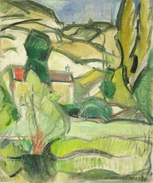 Paysage Oil Painting by Emile-Othon Friesz