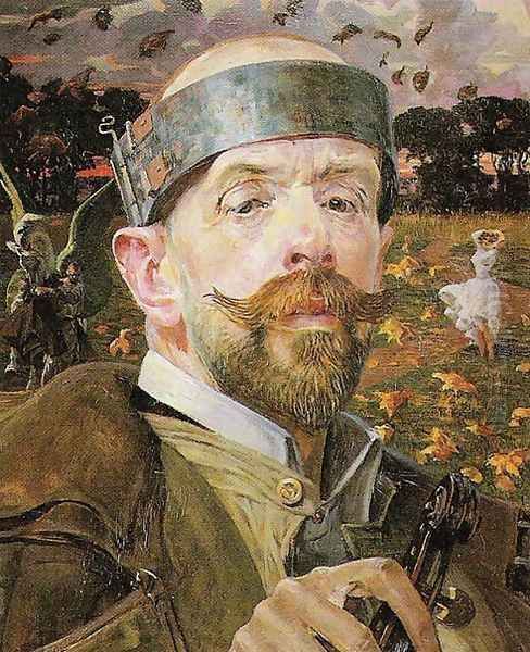 Self-Portrait Oil Painting by Jacek Malczewski