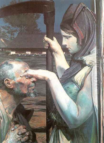 Death 1902 Oil Painting by Jacek Malczewski