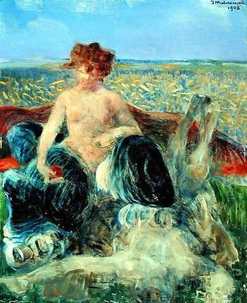 Chimaera, 1908 Oil Painting by Jacek Malczewski