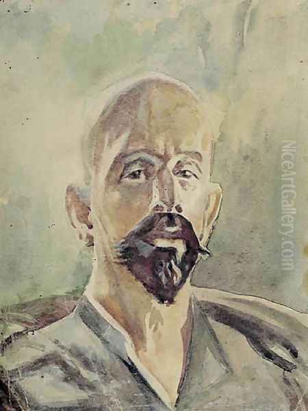 Self-Portrait II Oil Painting by Jacek Malczewski