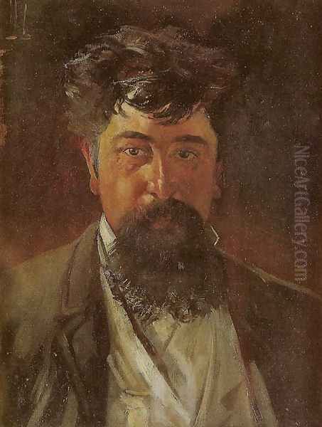 Portrait of Tadeusz Boracz Oil Painting by Jacek Malczewski