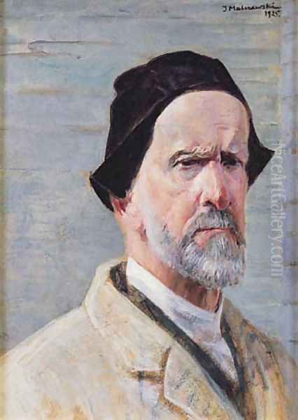 Self-Portrait III Oil Painting by Jacek Malczewski