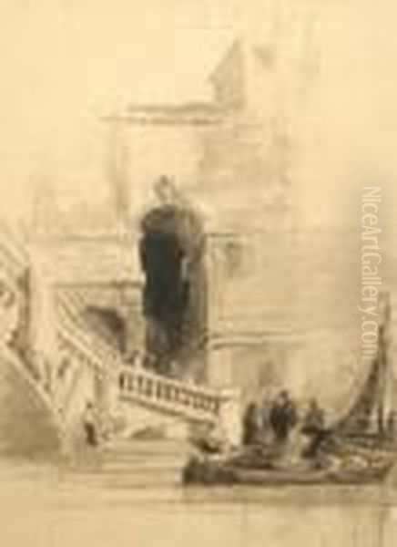 Rialto, Venice Oil Painting by George Arthur Fripp