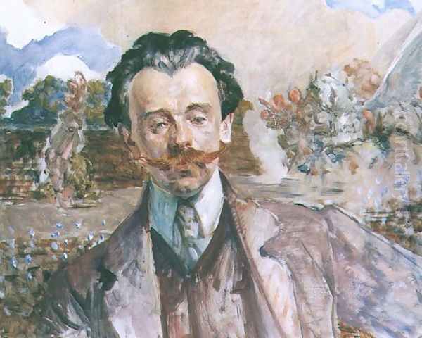 Portrait of Franciszek Siedlecki Oil Painting by Jacek Malczewski