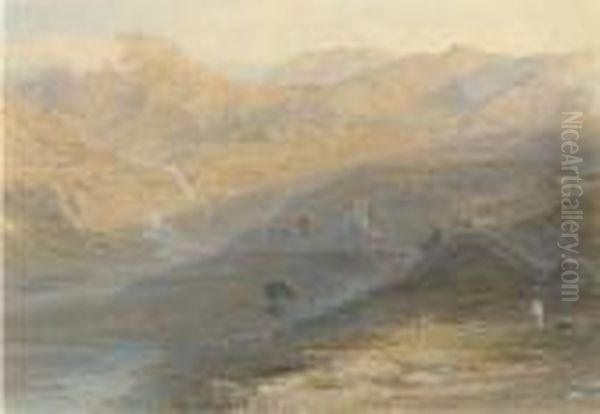 Nant Ffancon, North Wales: Sunrise Oil Painting by George Arthur Fripp