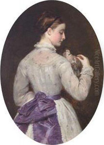 The Two Doves Oil Painting by William Powell Frith