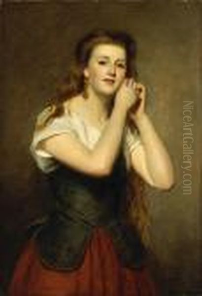 The New Earrings Oil Painting by William Powell Frith