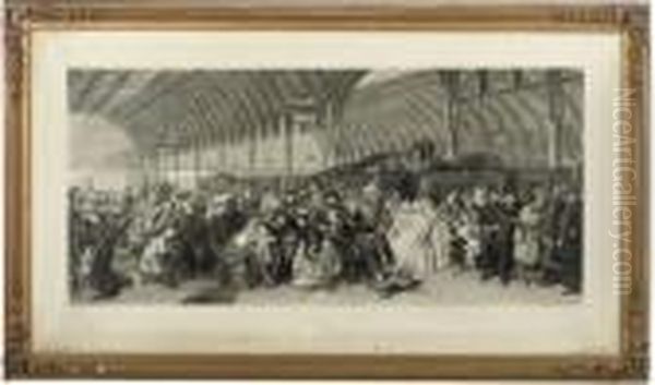 The Railway Station Oil Painting by William Powell Frith