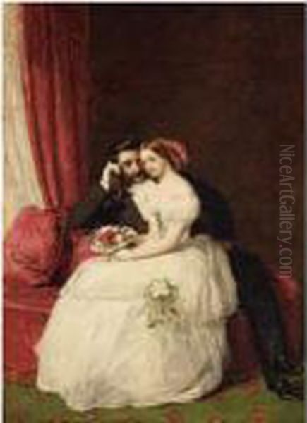 The Proposal Oil Painting by William Powell Frith