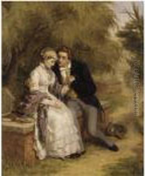 The Lover's Seat Oil Painting by William Powell Frith