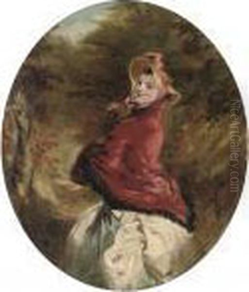 Dolly Varden Oil Painting by William Powell Frith