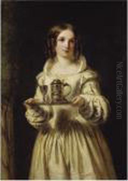 Portrait Of Anne Page Oil Painting by William Powell Frith