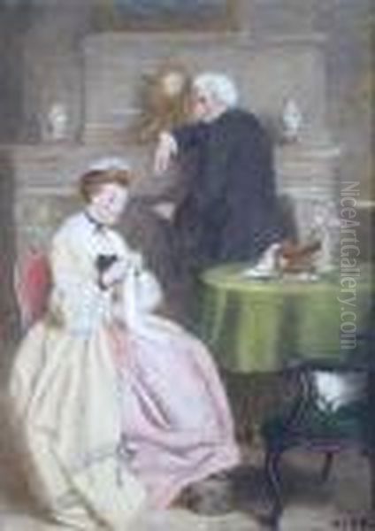 Sterne And The French Inn Keepers Daughter Oil Painting by William Powell Frith