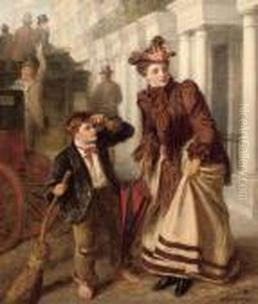 The Crossing Sweeper Oil Painting by William Powell Frith